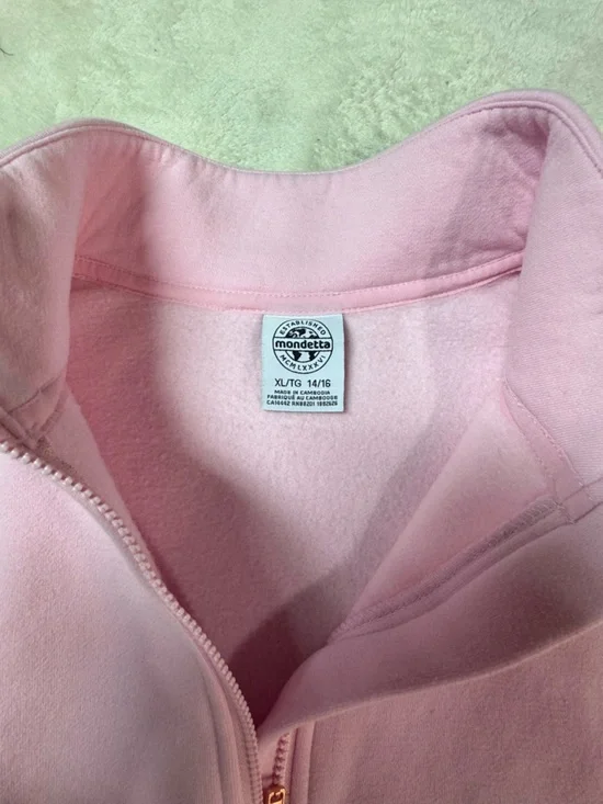 Mondetta Youth Pink Fleece Sweater 14/16 NWOT - Picture 4 of 4